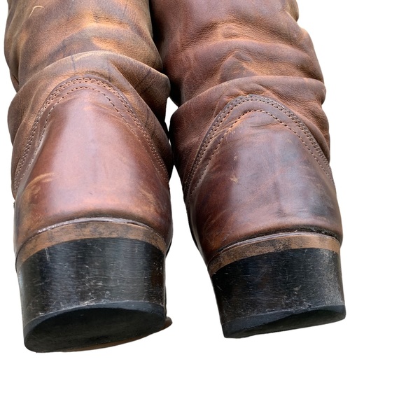 Durango Women’s Distressed Slouch Brown Leather Slouchy Western Boots Size 10 - Picture 9 of 15